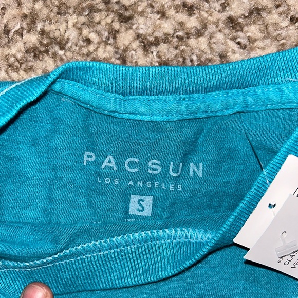 Bluish Green PacSun Los Angeles Logo Tee - Men’s Small - NWT - Picture 3 of 4
